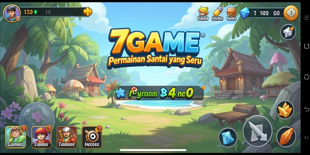 Screenshot utama 7GAME menampilkan gameplay yang seru dan mudah.