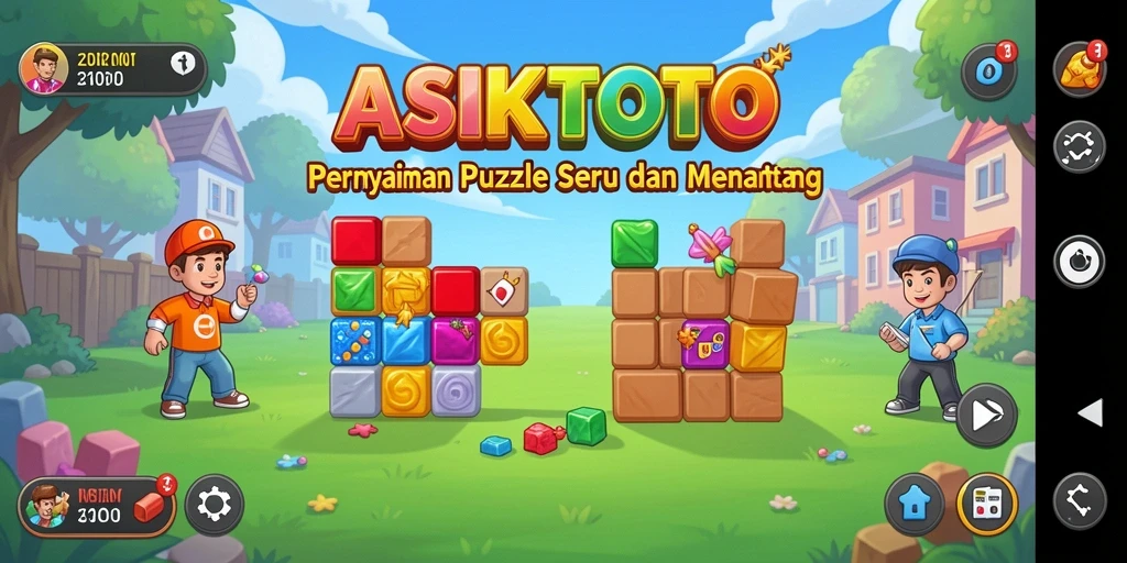 Screenshot gameplay ASIKTOTO menampilkan tantangan puzzle yang menakjubkan.