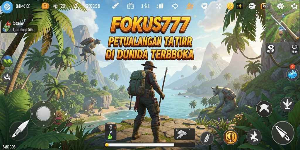 Screenshoot gameplay <strong>FOKUS777</strong> menampilkan petualangan seru dalam dunia terbuka.