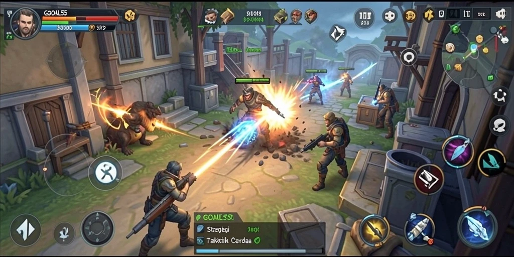 Screenshot gameplay GOAL55 dengan strategi menakjubkan.