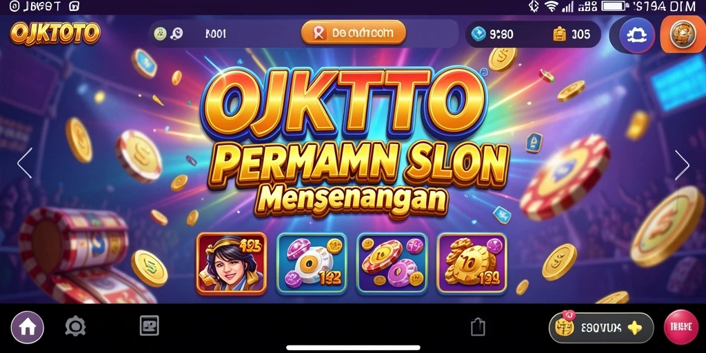 Screenshot menampilkan gameplay OJKTOTO dengan tema yang menarik.