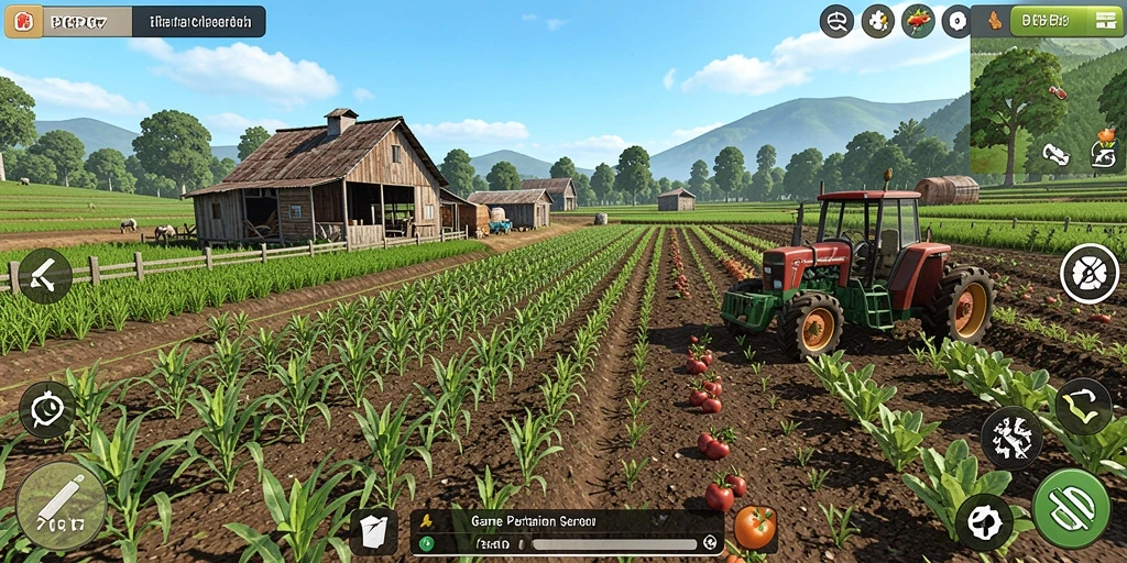 Tampilan gameplay seru dalam pertanian di PCPC7