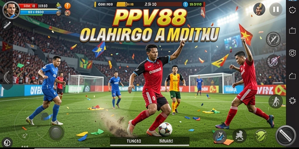 Screenshot gameplay PPV88 menampilkan aksi langsung dalam pertandingan olahraga.