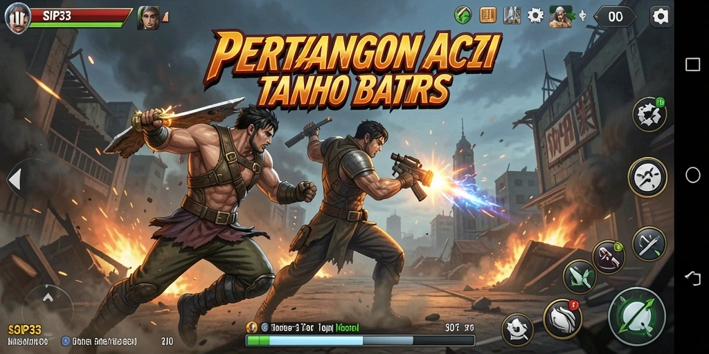 Tampilan gameplay seru dan pertarungan epik di SIP33.
