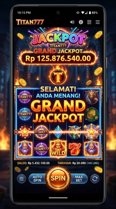 Tampilan antarmuka aplikasi titan777 yang menarik.